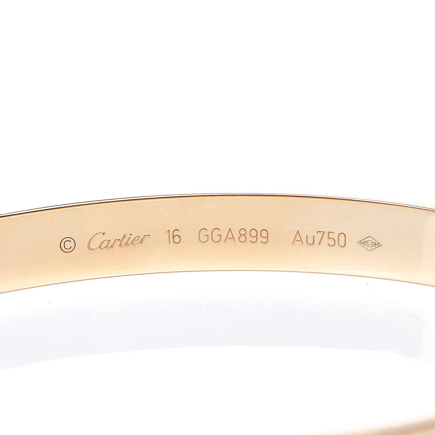 Cartier 18K Yellow Gold LOVE Bracelet 16 5 of 6