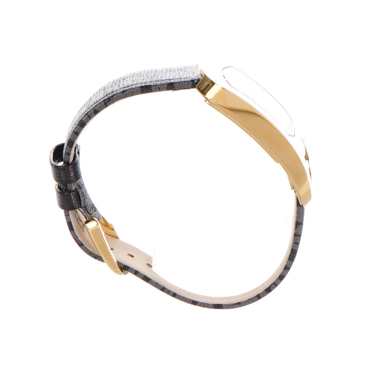 Stainless Steel Calfskin Diamond 29mm Chameleon Graffiti Quartz Watch Black