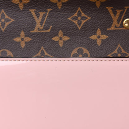 Louis Vuitton Patent Calfskin Monogram Cherrywood BB Rose Ballerine 10 of 10