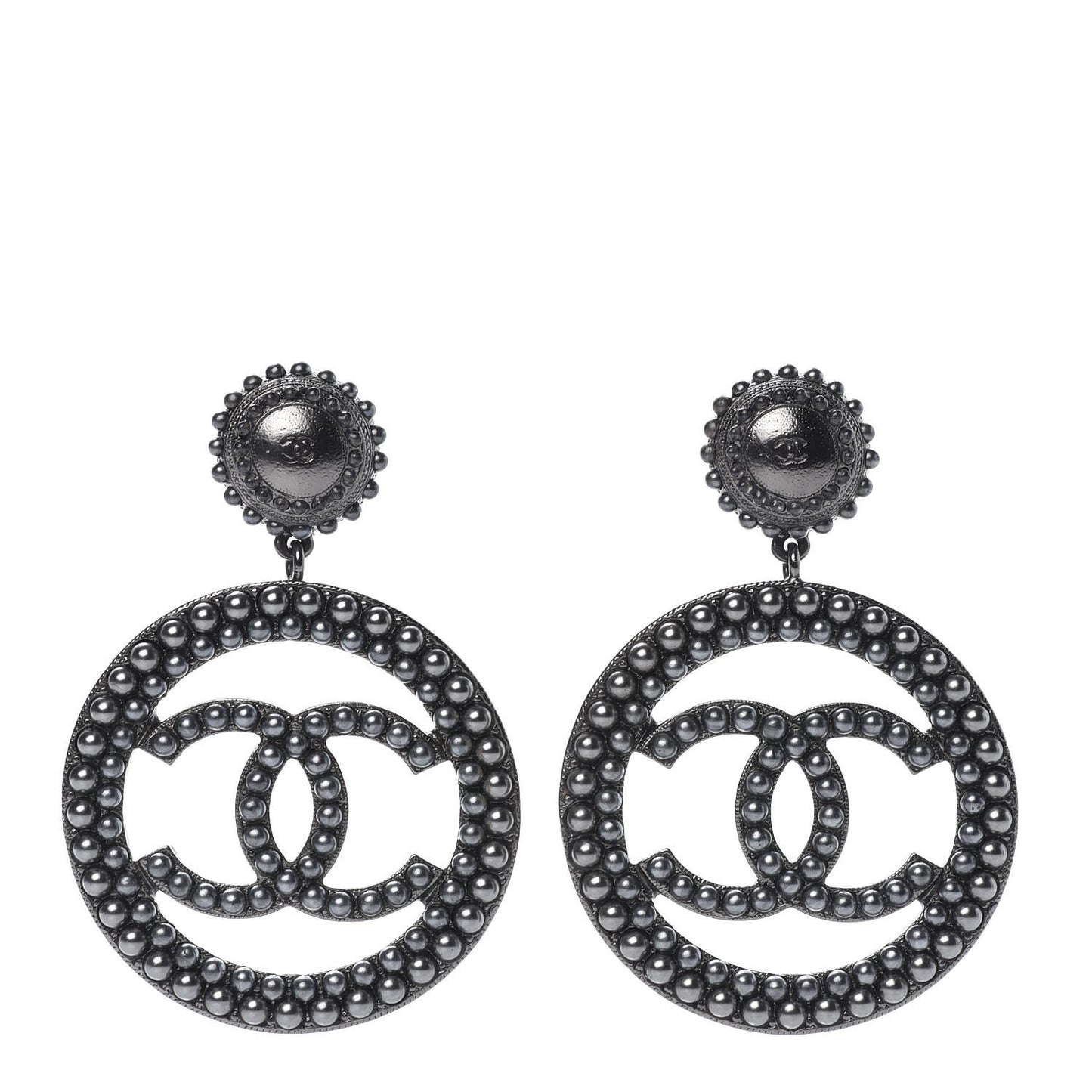 Ruthenium CC Drop Earrings