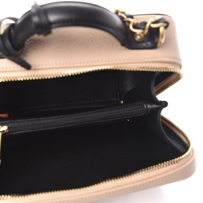 Chanel Caviar Quilted Medium CC Filigree Vanity Case Beige Black 5 of 11