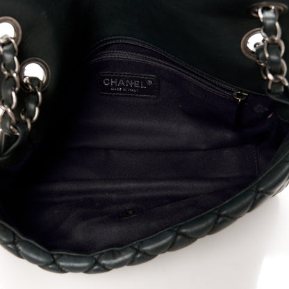 Chanel Iridescent Calfskin Small New Bubble Quilt Flap Anthracite 5 of 11