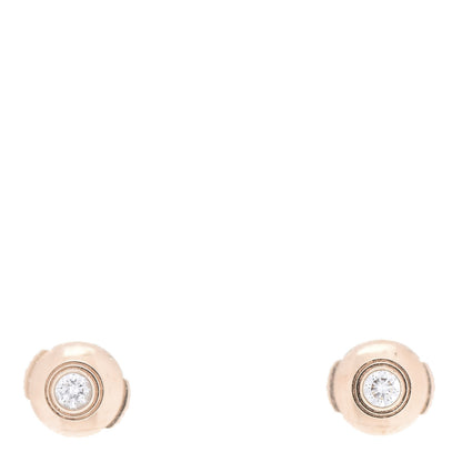 Cartier 18K Pink Gold Diamond XS D'Amour Earrings 1 of 6