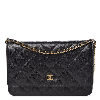 Chanel Caviar Quilted Wallet On Chain WOC Black 1 of 11