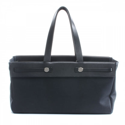 Hermes Toile Herbag Cabas Black 1 of 9