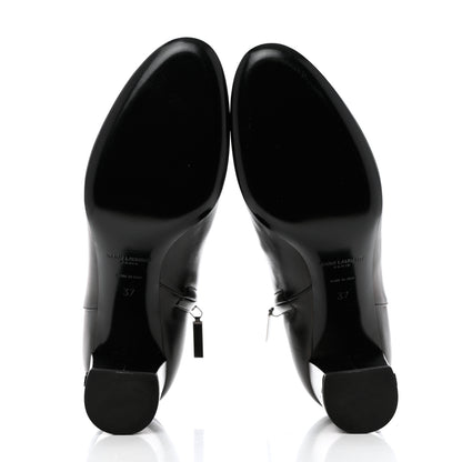 Saint Laurent Nappa Loulou Ankle Zip Boot 37 Black 5 of 10