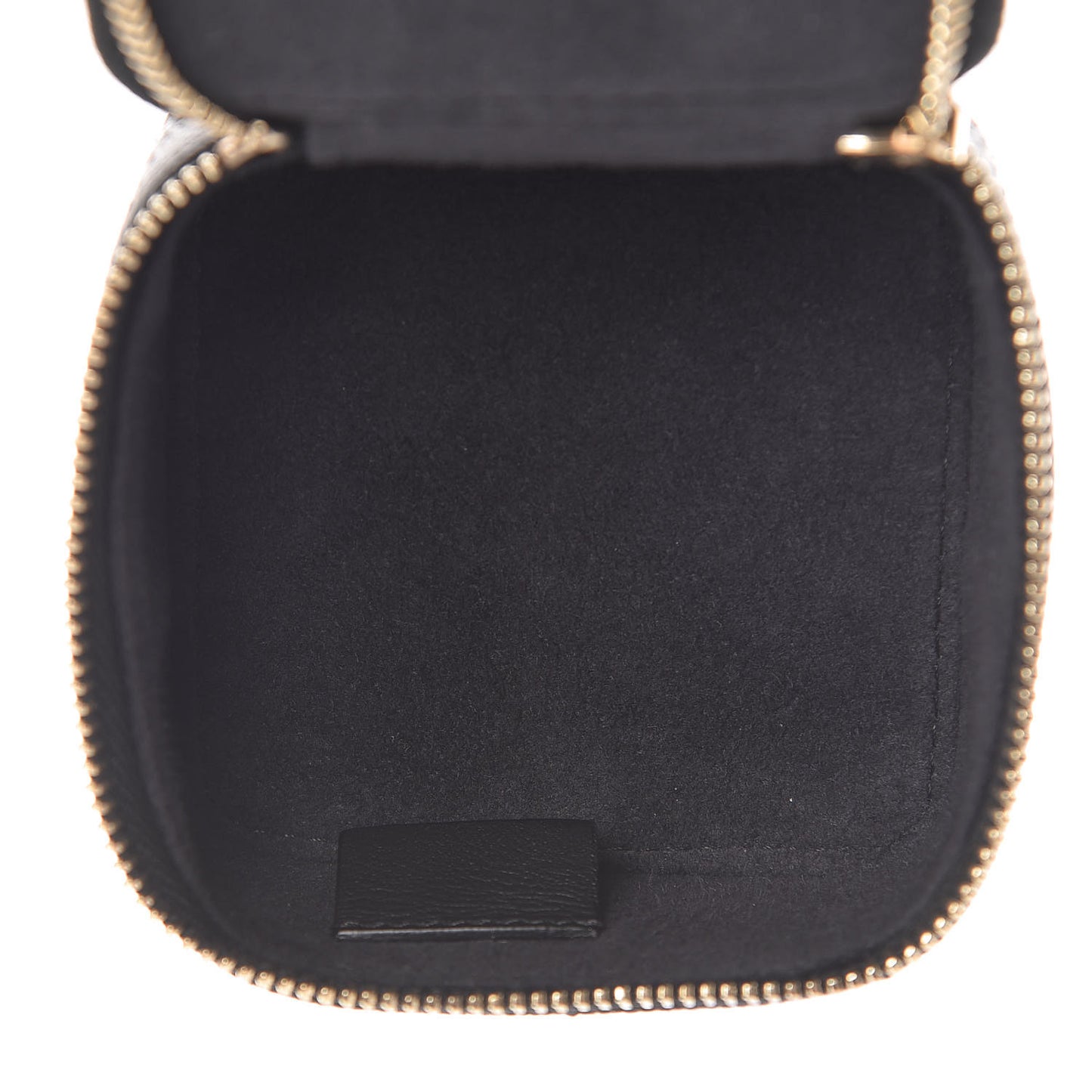Caviar Quilted Jewelry Travel Case Black