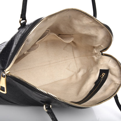 Gucci Guccissima Medium Bree Shoulder Bag Black 5 of 12