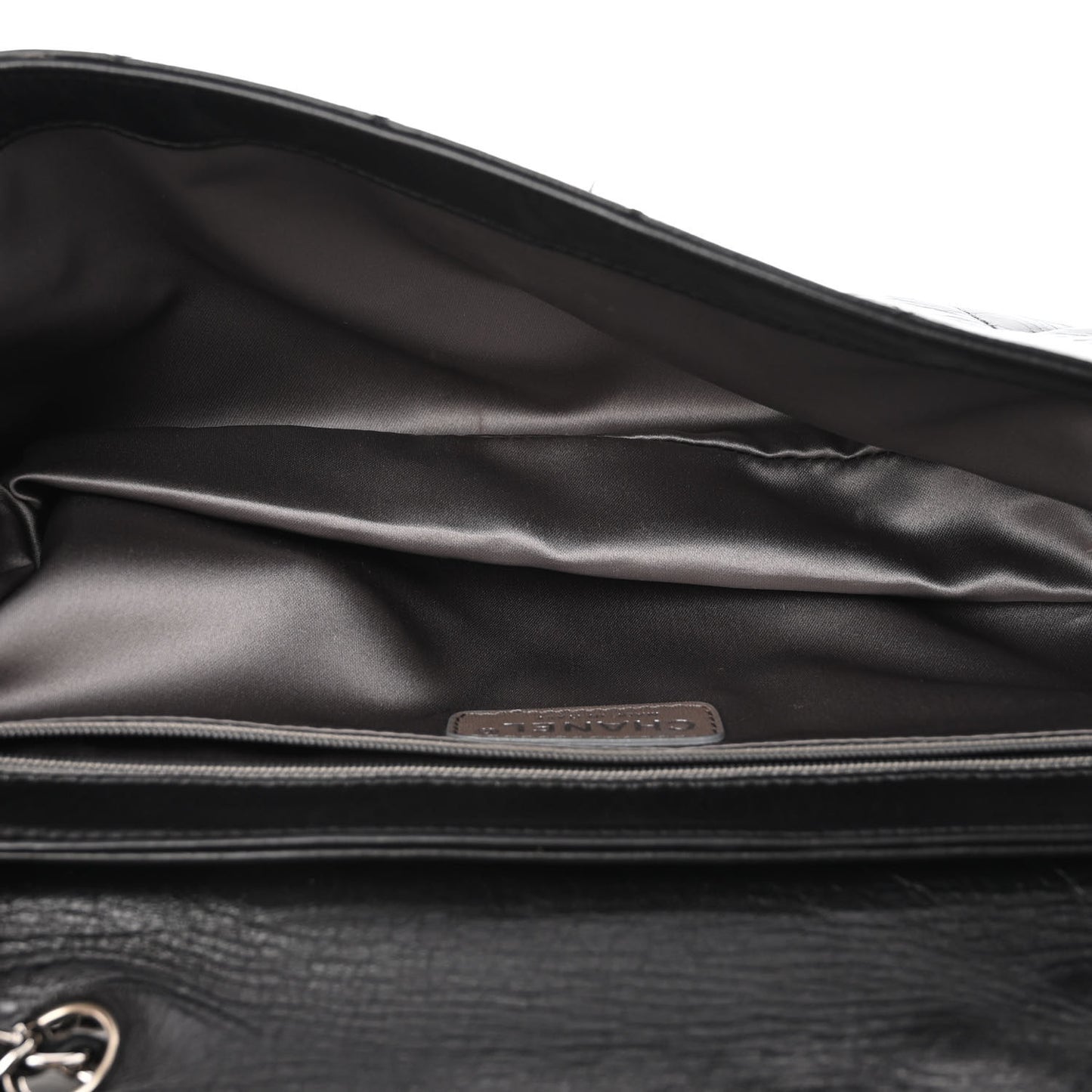 Lambskin East West Mademoiselle Flap Black