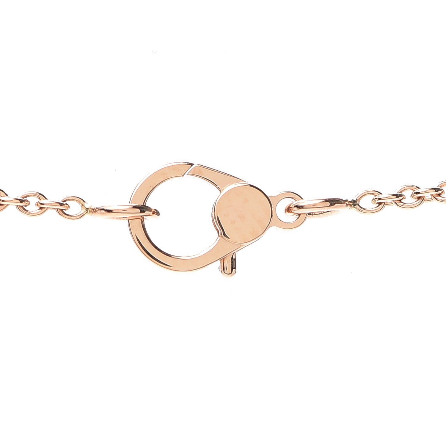 Hermes 18K Rose Gold Black Spinel Finesse Pendant Necklace 4 of 6