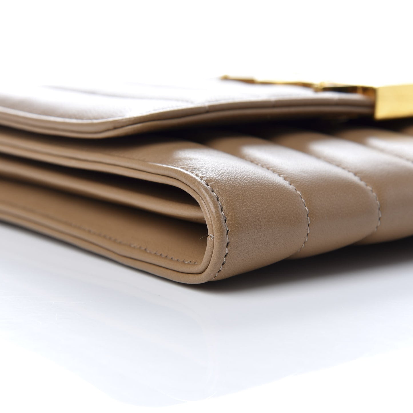 Lambskin Matelasse Monogram Vicky Chain Wallet Peru