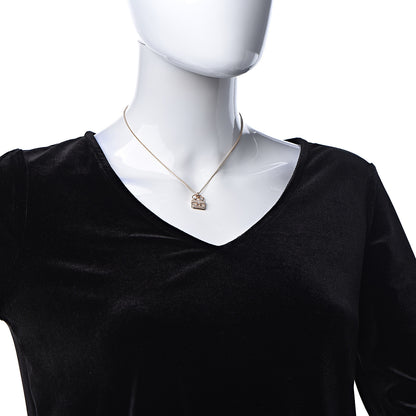 Hermes 18K Rose Gold Diamond Constance Amulette Pendant Necklace 2 of 7