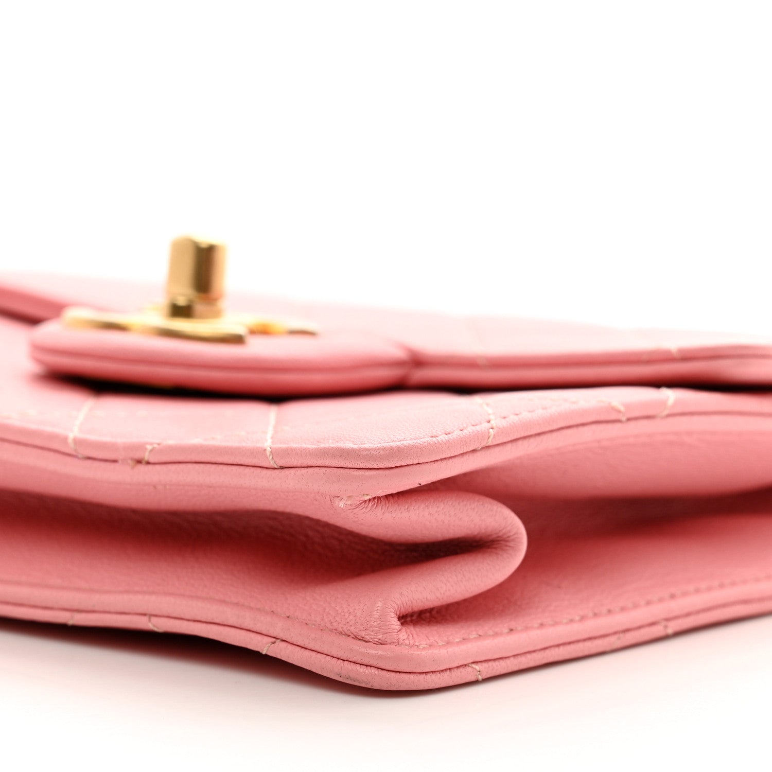 Chanel Lambskin Quilted Chic Pearls Flap Pink 10 of 11