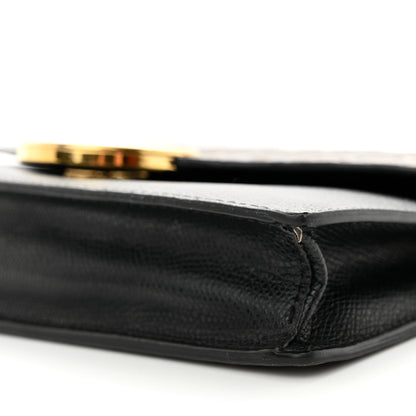 Fendi Vitello Cruise F is Fendi Bi-Color FF 1974 Embossed Medium Envelope Wallet On Chain Black Maya 11 of 14