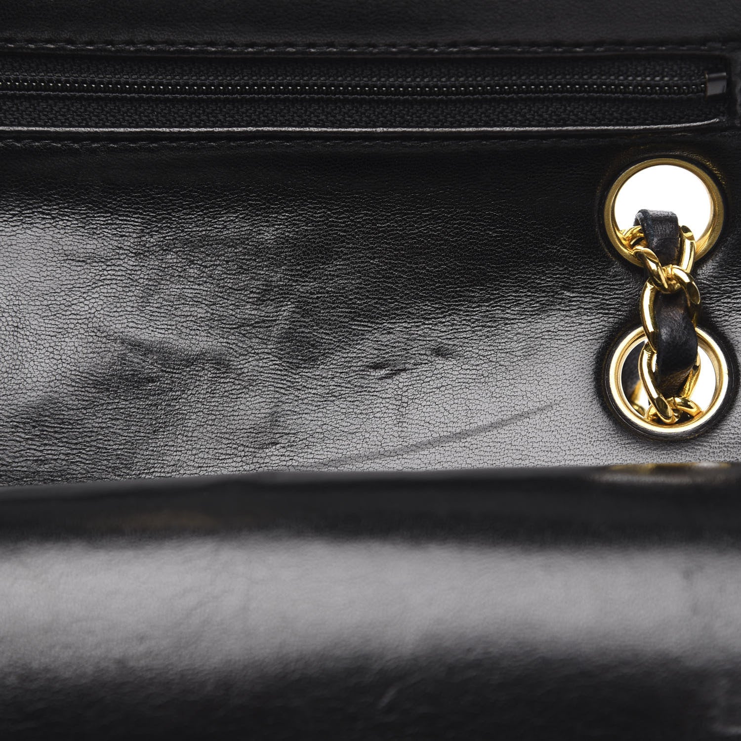 Chanel Lambskin Quilted Small Double Flap Black 13 of 15