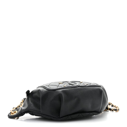 Chanel Caviar Quilted Filigree Waist Bag Black 4 of 10