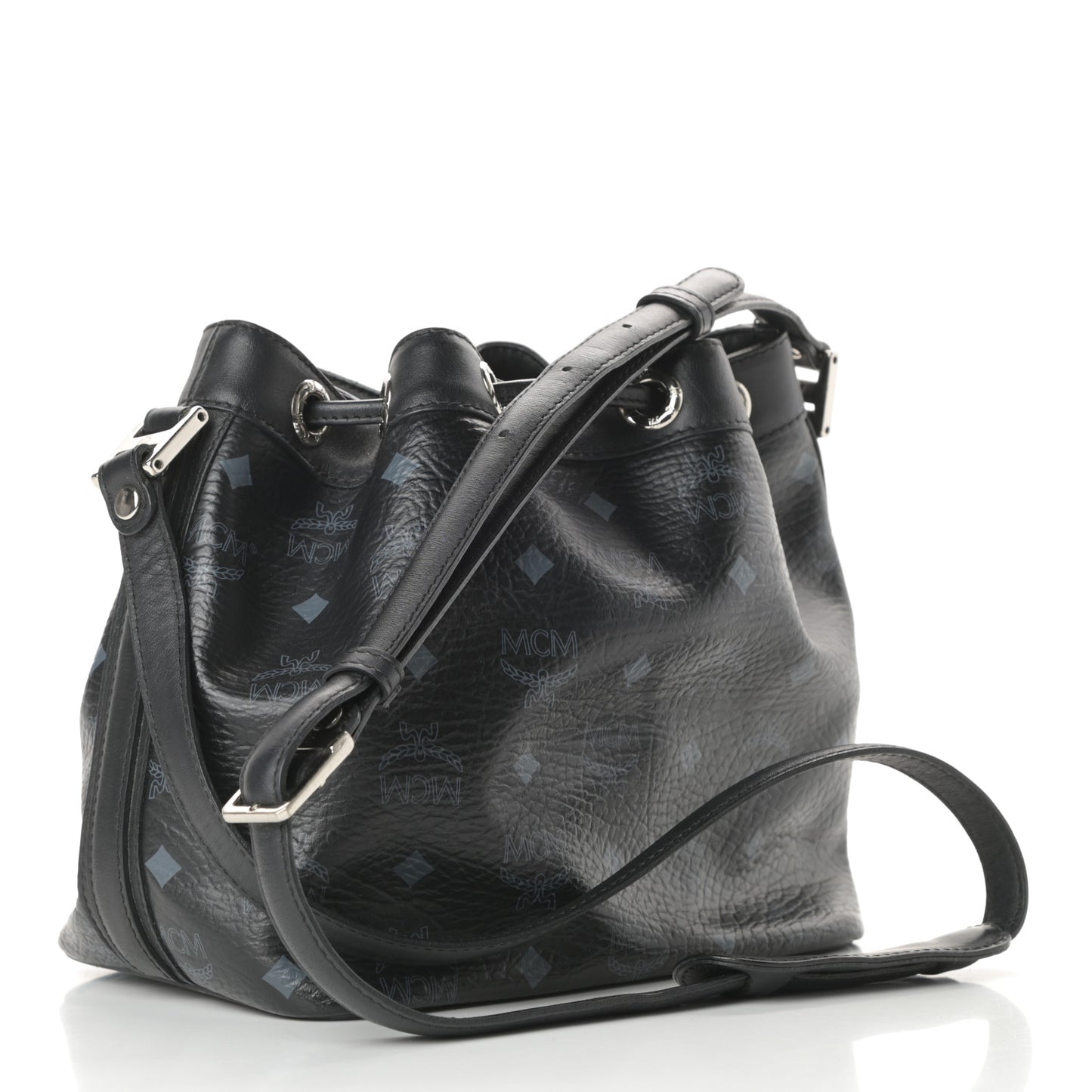 Visetos Essential Drawstring Bucket Bag Black