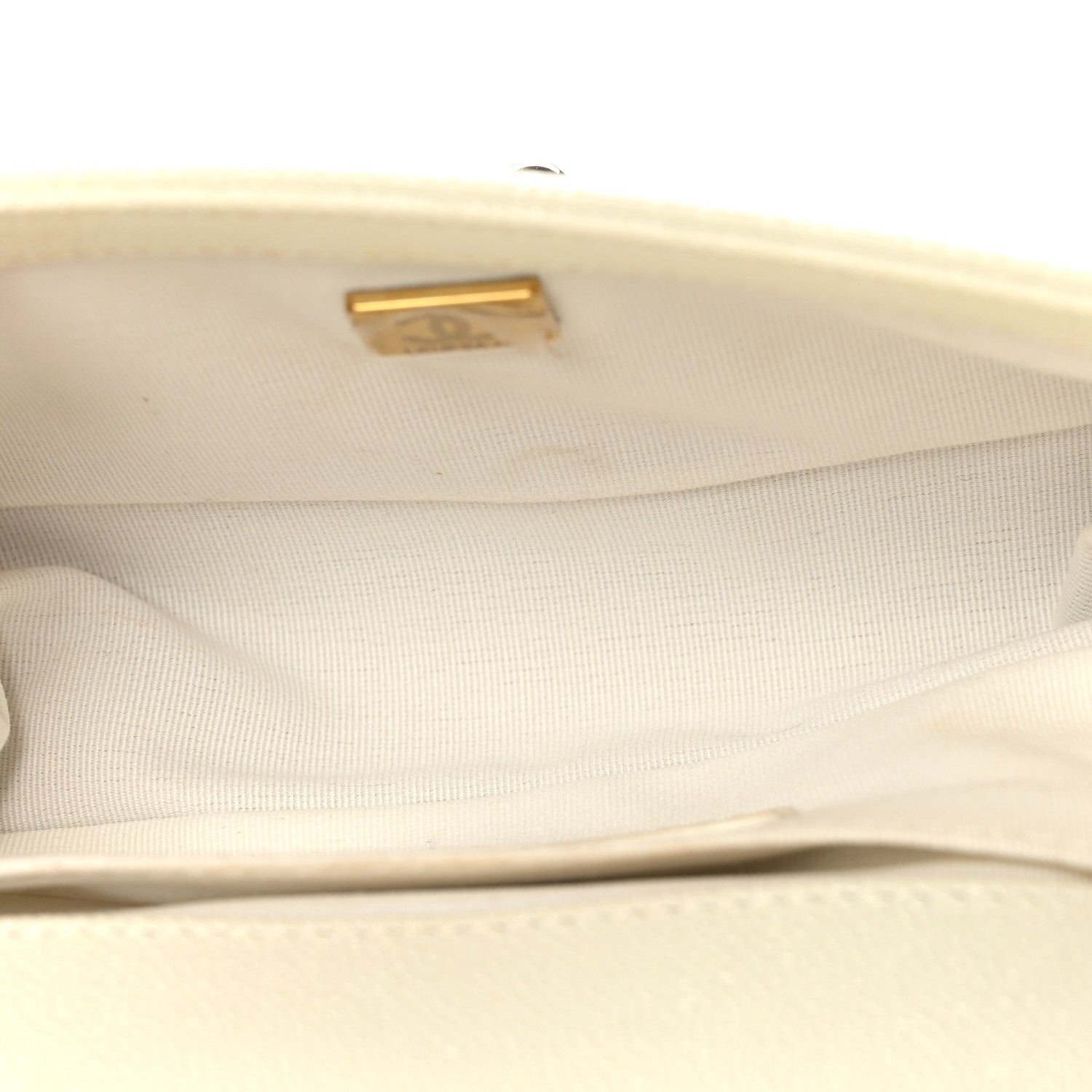 Chanel Caviar Quilted Small Boy Flap White 5 of 10