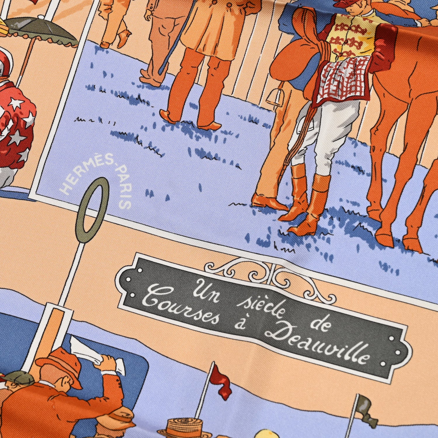 Hermes Silk Un Siecle De Courses A Deauville Scarf 90 2 of 7
