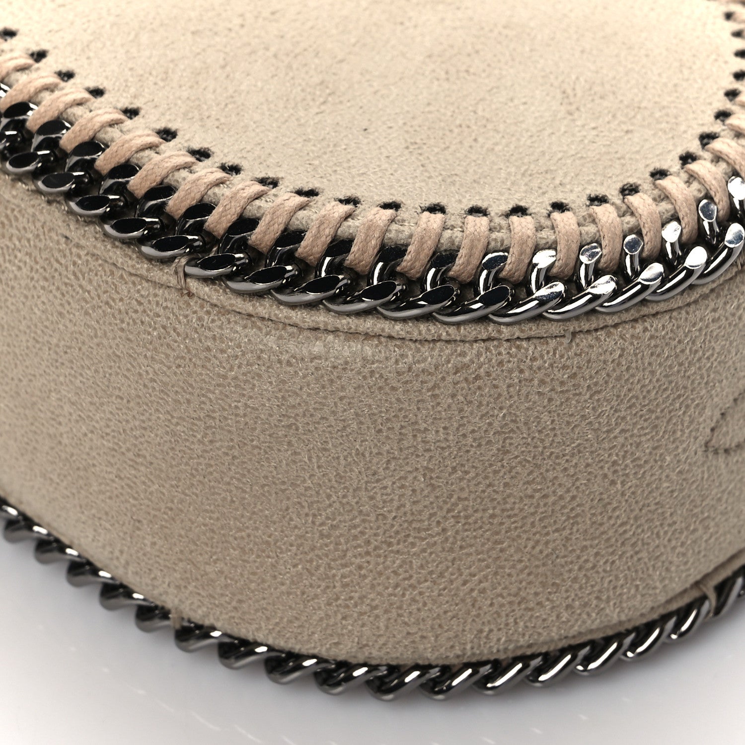 Stella McCartney Shaggy Deer Falabella Oval Crossbody Bag Beige 8 of 8