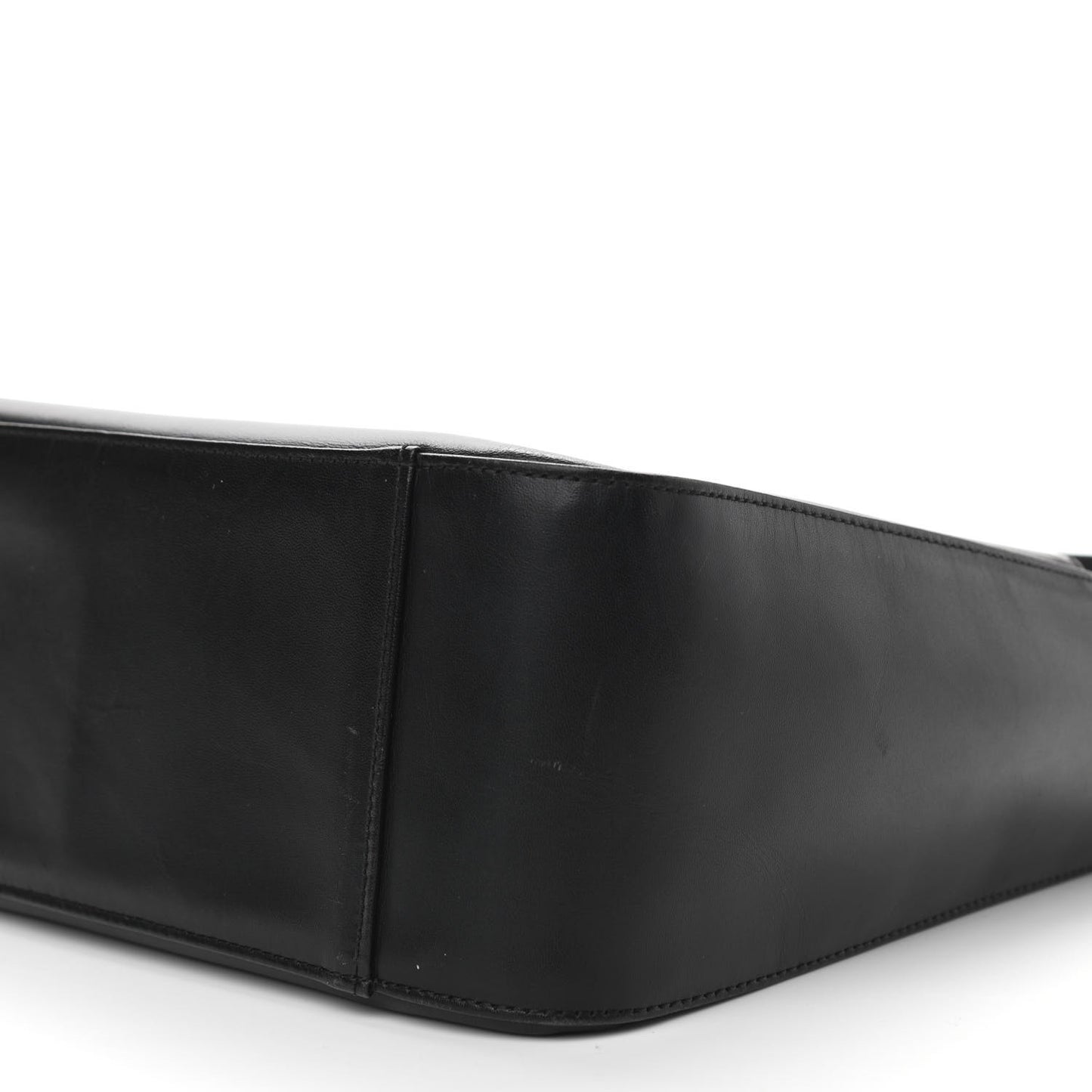 Calfskin House Check Small Tote Black