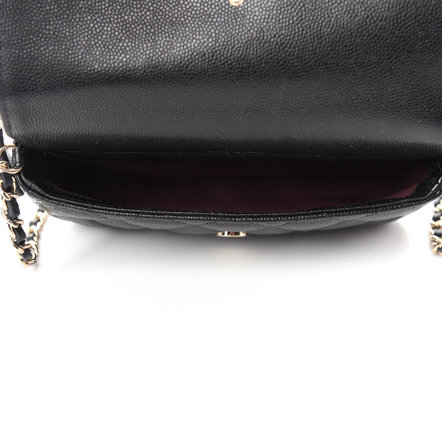 Chanel Caviar Quilted Flap Phone Holder With Chain Black 5 of 13