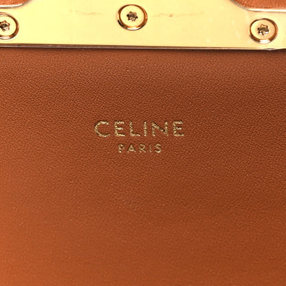 Celine Canvas Calfskin Triomphe Shoulder Bag Tan 6 of 8