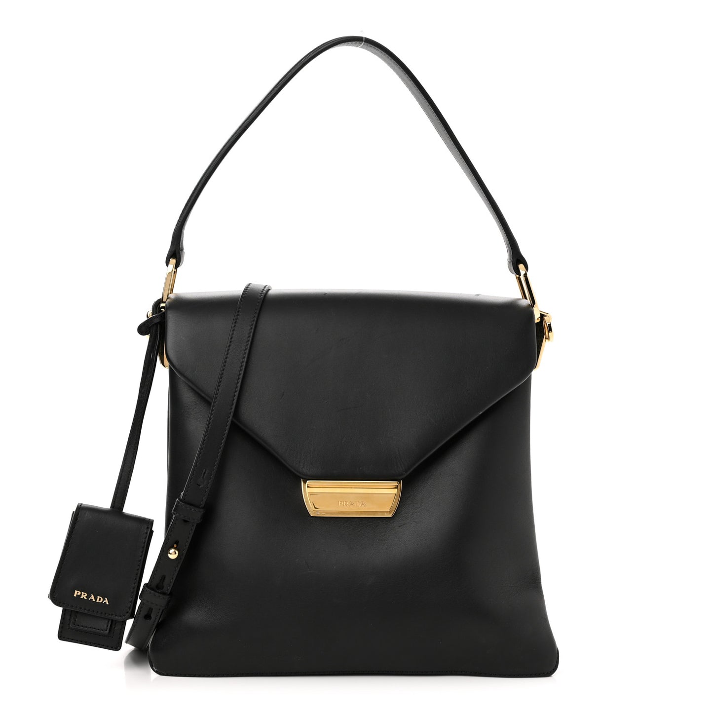 New Calfskin Medium Ingrid Top Handle Bag Black