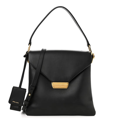 Prada New Calfskin Medium Ingrid Top Handle Bag Black 1 of 11