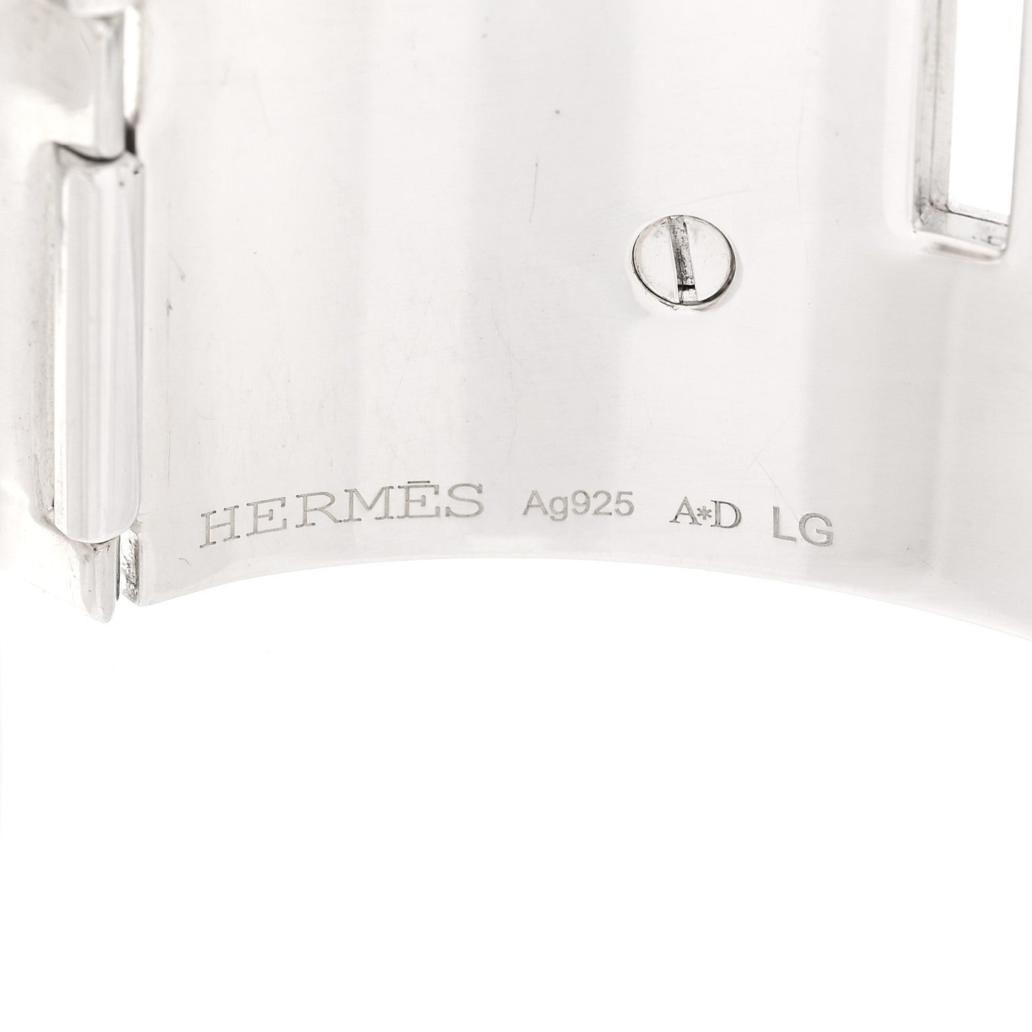Hermes Sterling Silver Collier De Chien Bracelet LG 4 of 5