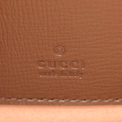 Gucci GG Supreme Monogram Azalea Calfskin Web Mini Jackie 1961 Hobo Beige Ebony Brown Sugar 6 of 10