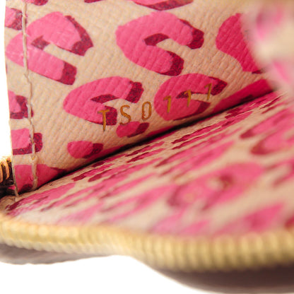 Louis Vuitton Monogram Leopard Coeur Heart Coin Purse Blanc Corail 7 of 7