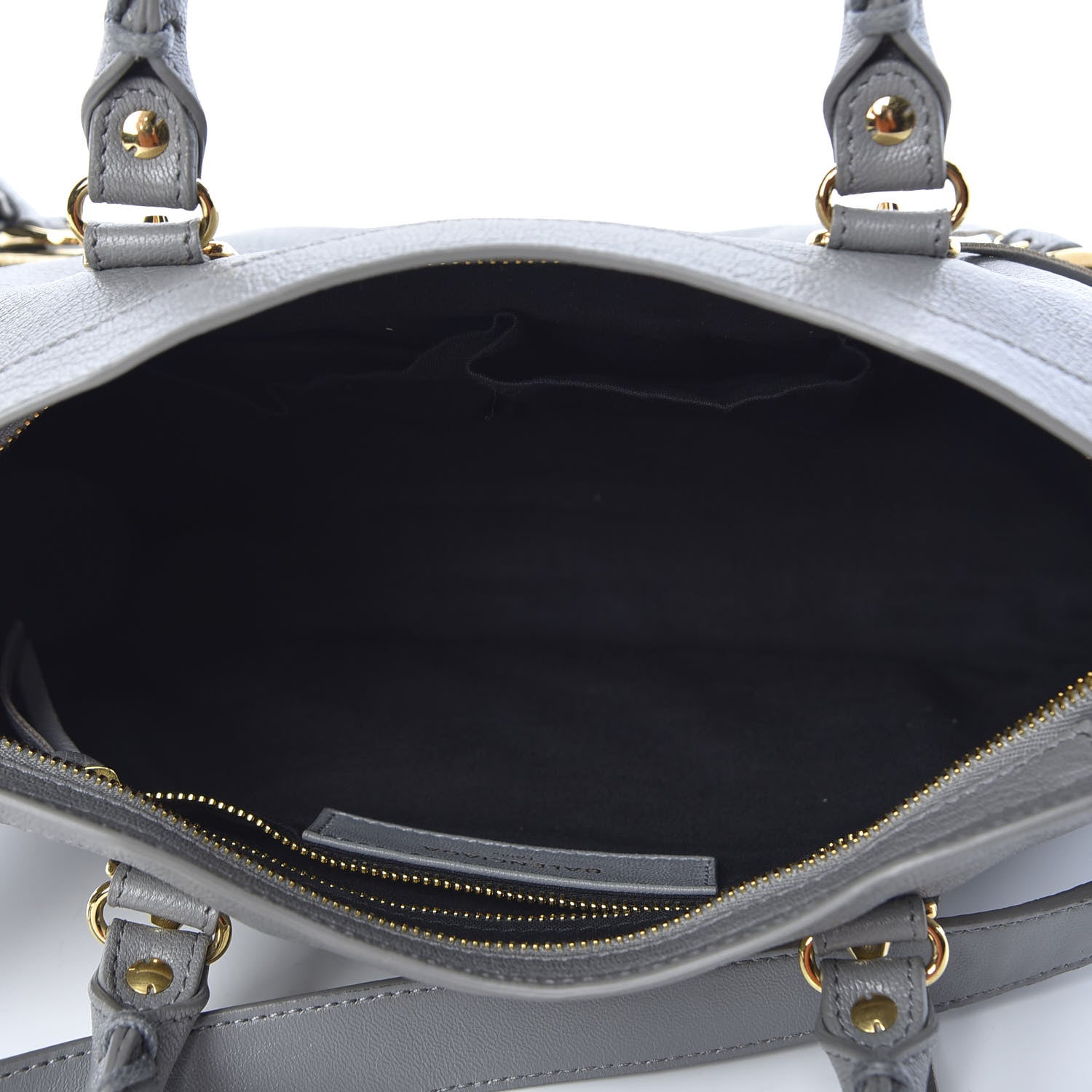 Balenciaga Chevre Gold Metallic Edge Hardware S City Gris Haussmannien 4 of 9
