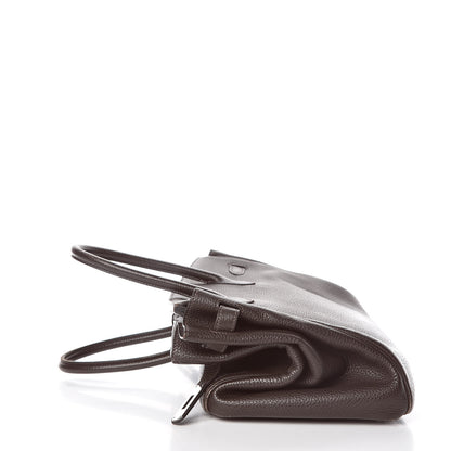 Hermes Taurillon Clemence Birkin 35 Chocolate 8 of 37