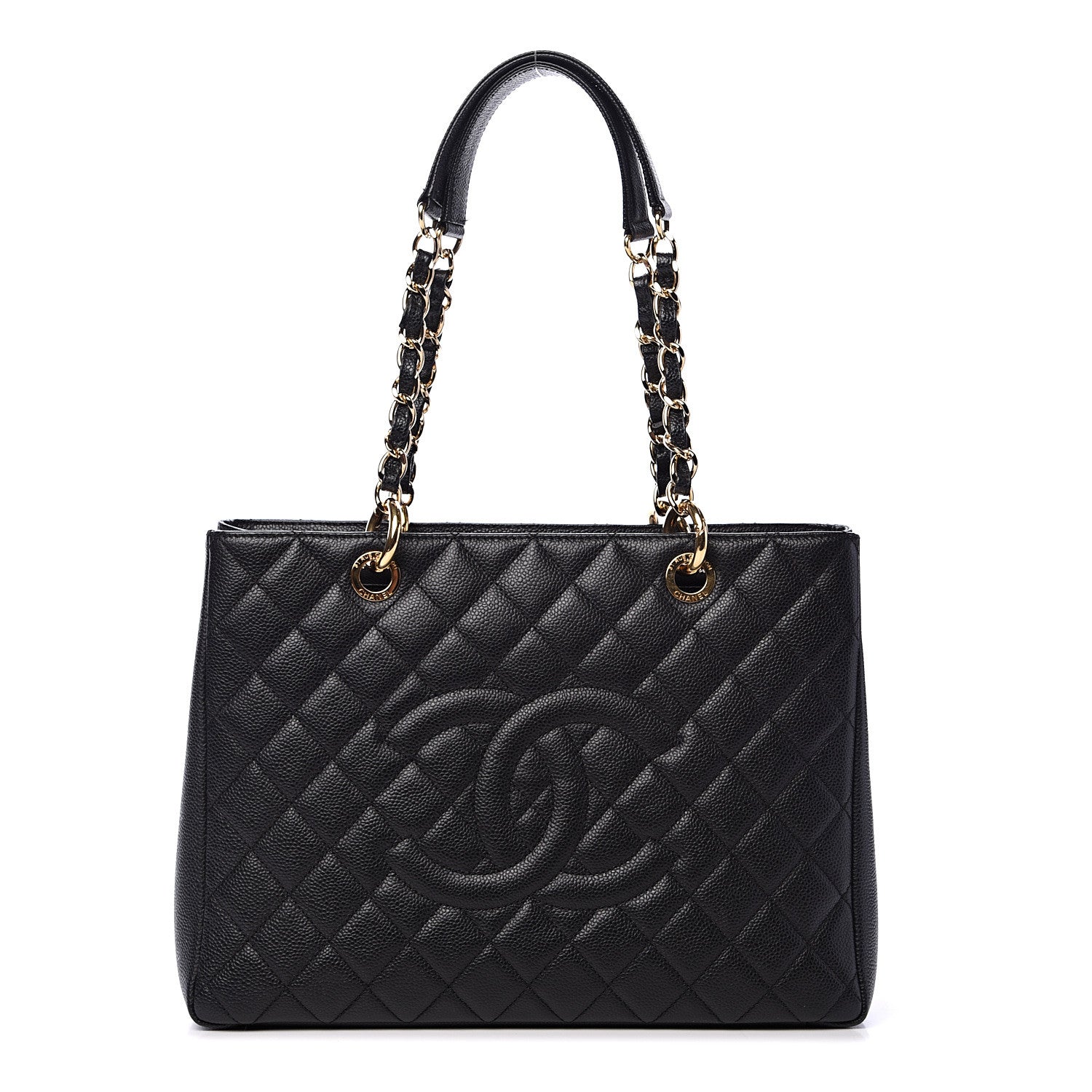 Chanel Caviar Quilted Grand Shopping Tote GST Black 1 of 12