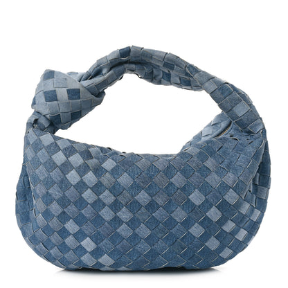 Bottega Veneta Nappa Denim Effect Intrecciato Teen Jodie Hobo Denim 1 of 8