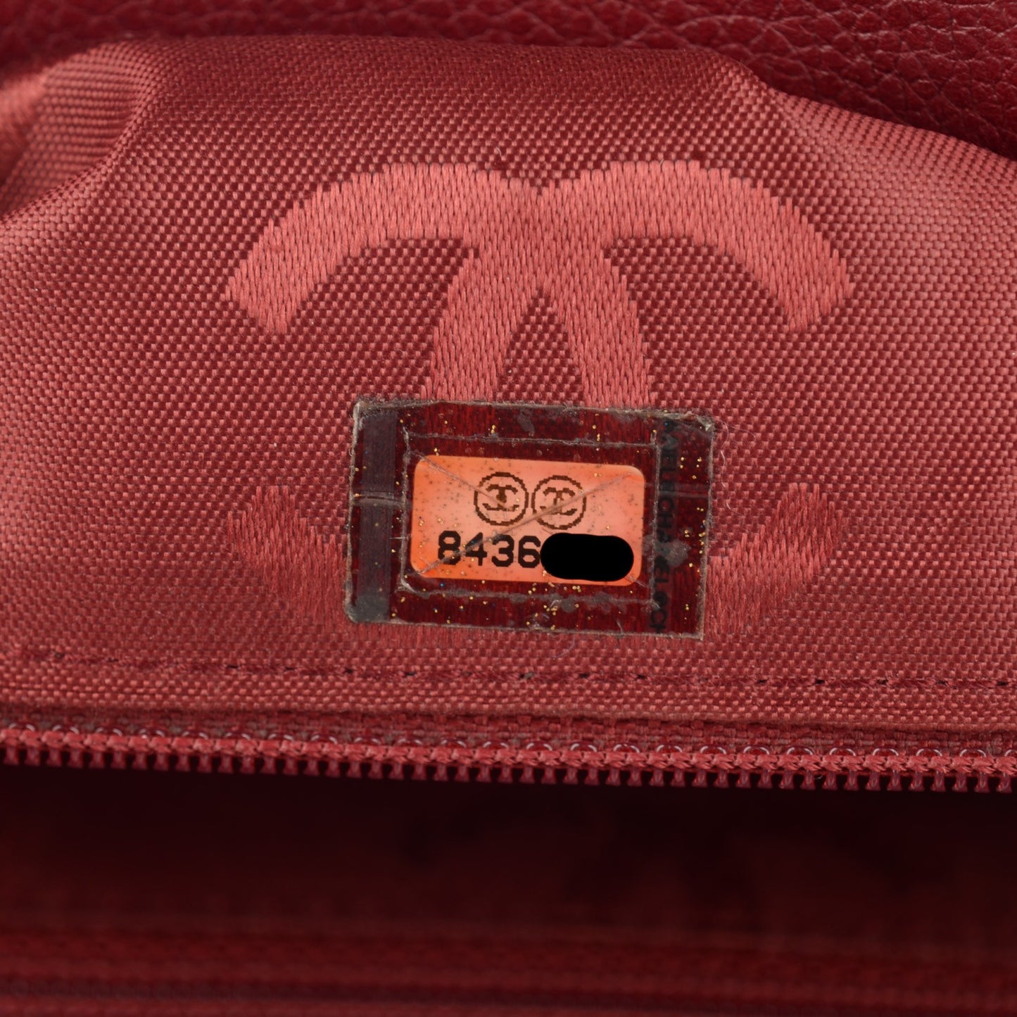 Calfskin CC Shoulder Bag Red