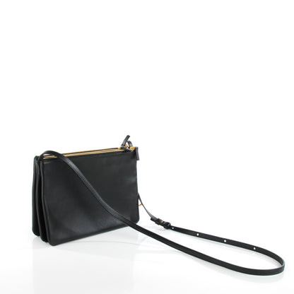 Celine Lambskin Large Trio Crossbody Bag Black 3 of 8