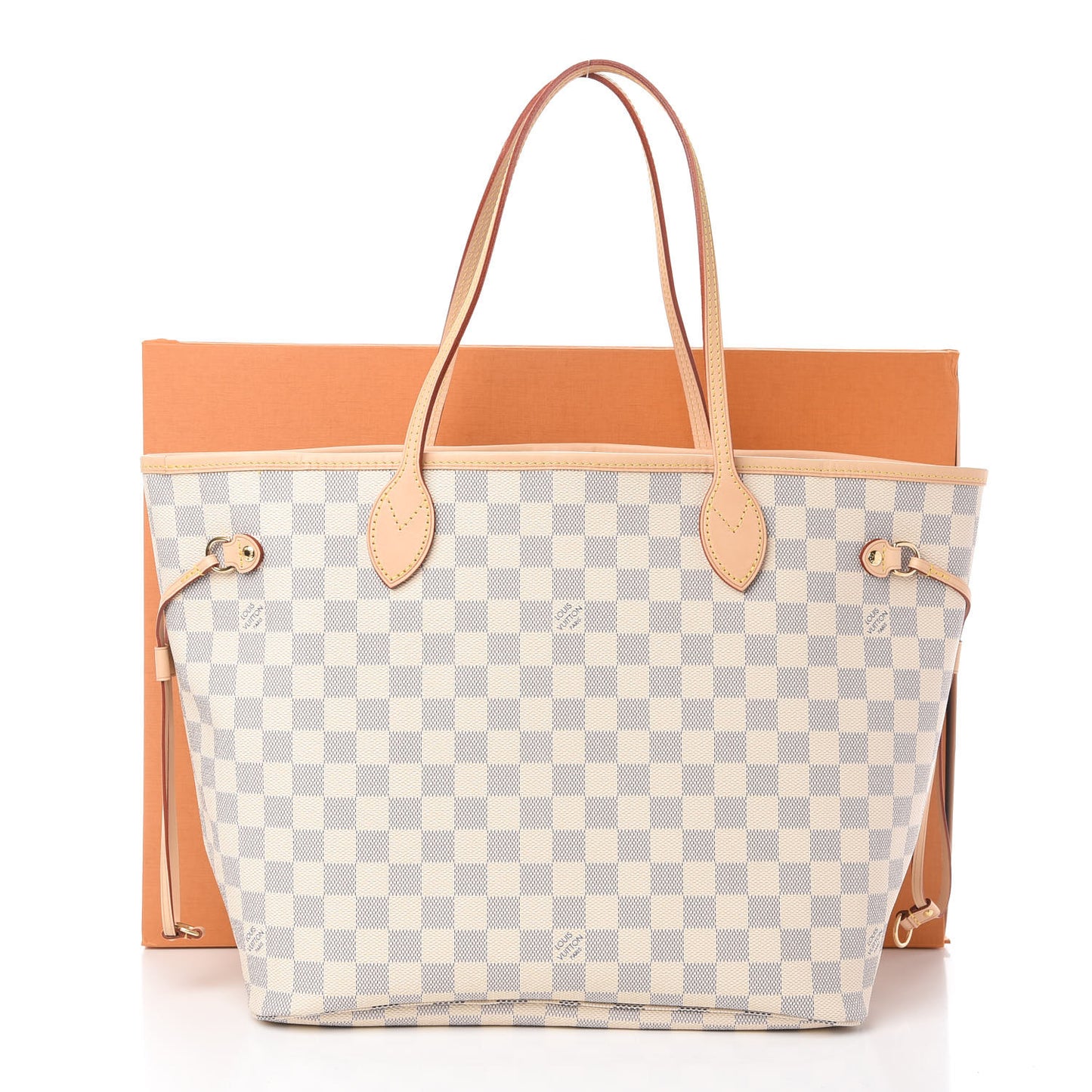 Damier Azur Neo Neverfull MM Rose Ballerine