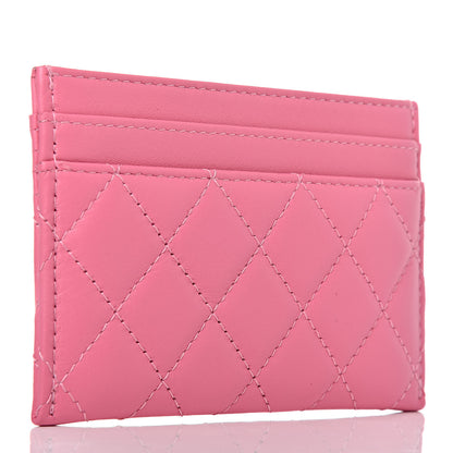 Chanel Lambskin Quilted Boy Card Holder Pink 3 of 11