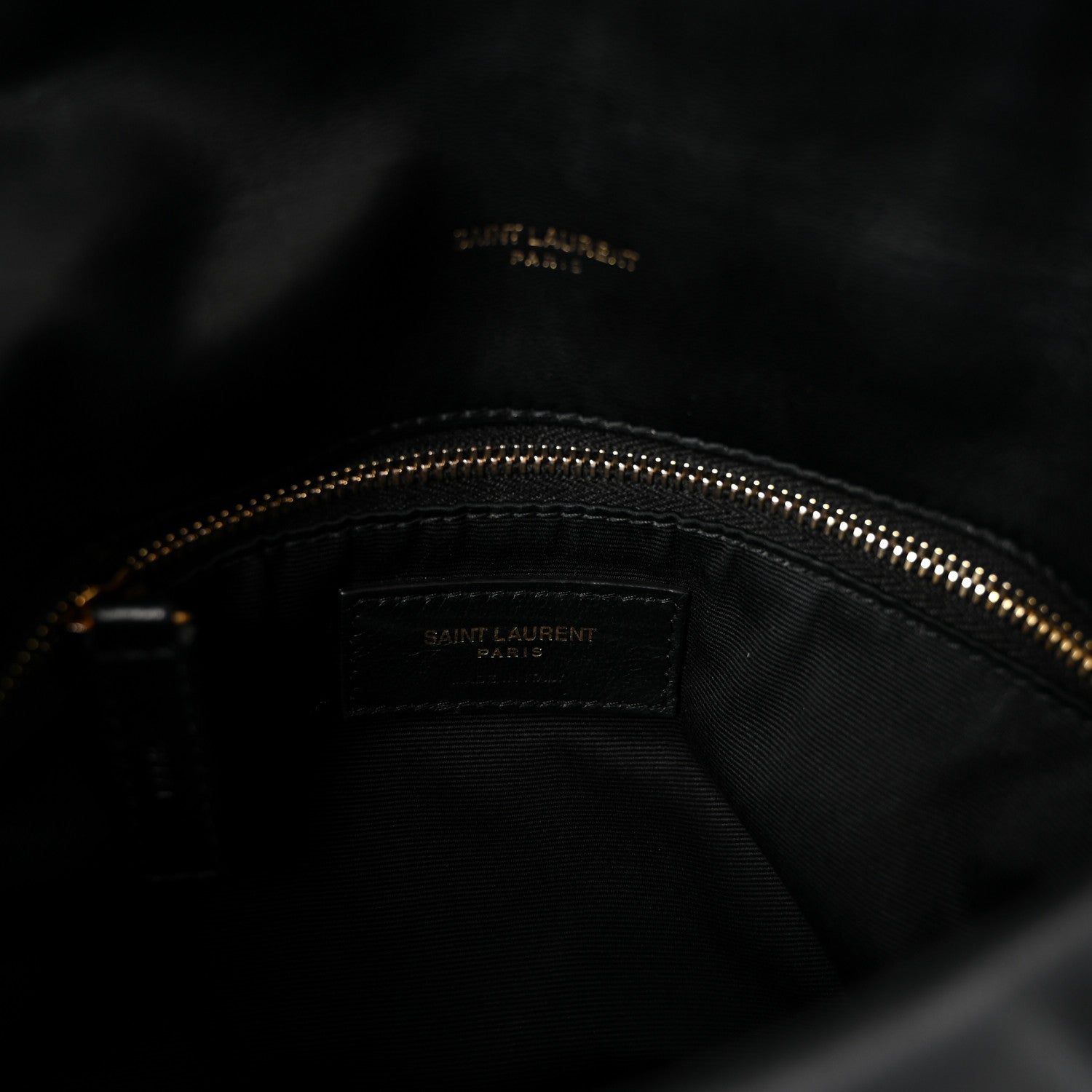 Saint Laurent Lambskin Quilted Small Loulou Puffer Monogram Chain Satchel Black 6 of 9
