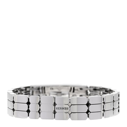 Hermes Stainless Steel Diamond Pave 16mm Kelly Quartz Watch 3 of 6