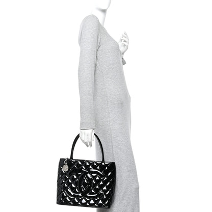 Chanel Patent Medallion Tote Black 2 of 13