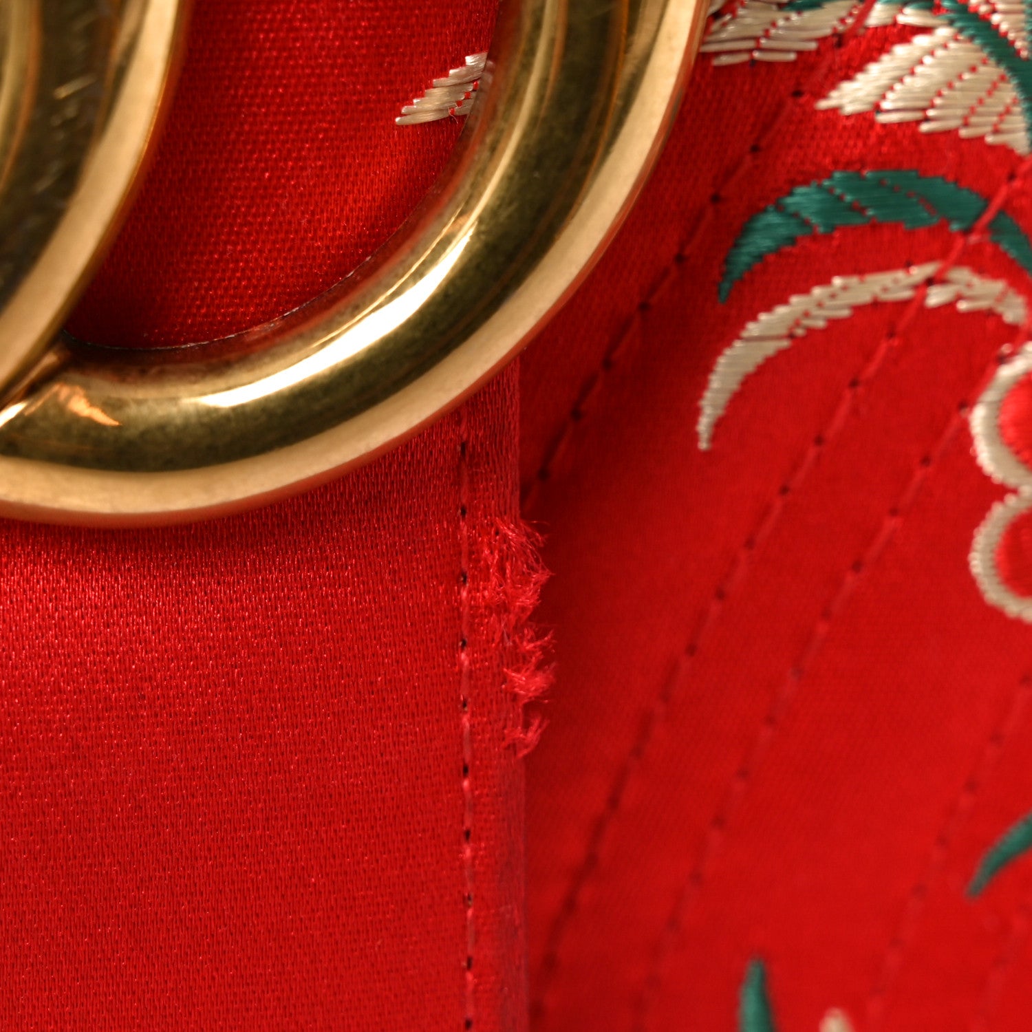 Gucci Jacquard Matelasse Floral Medium GG Marmont Shoulder Bag Red 12 of 13