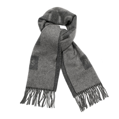 Louis Vuitton Cashmere Baroda Fringe Scarf Grey 1 of 4