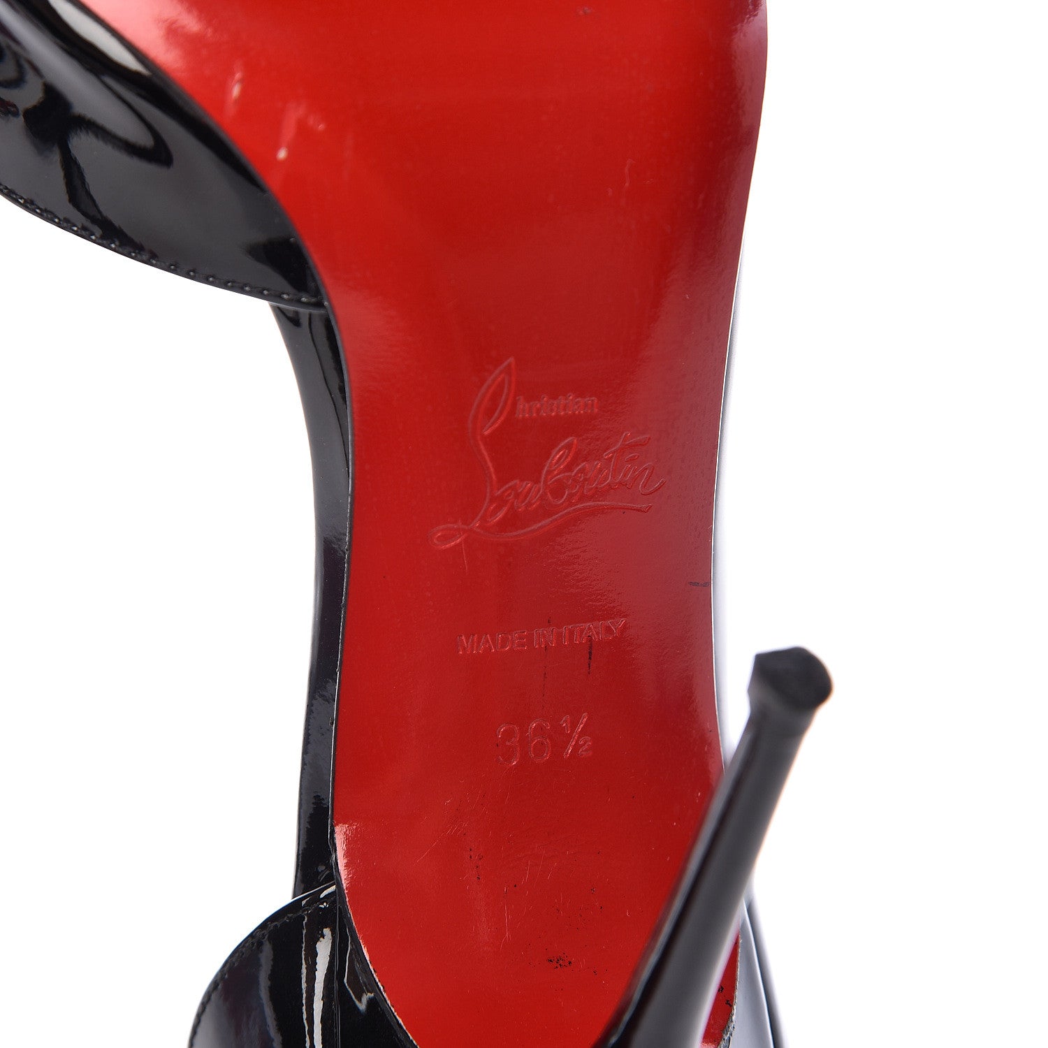 Christian Louboutin Patent Iriza 100 Pumps 36.5 Black 8 of 11