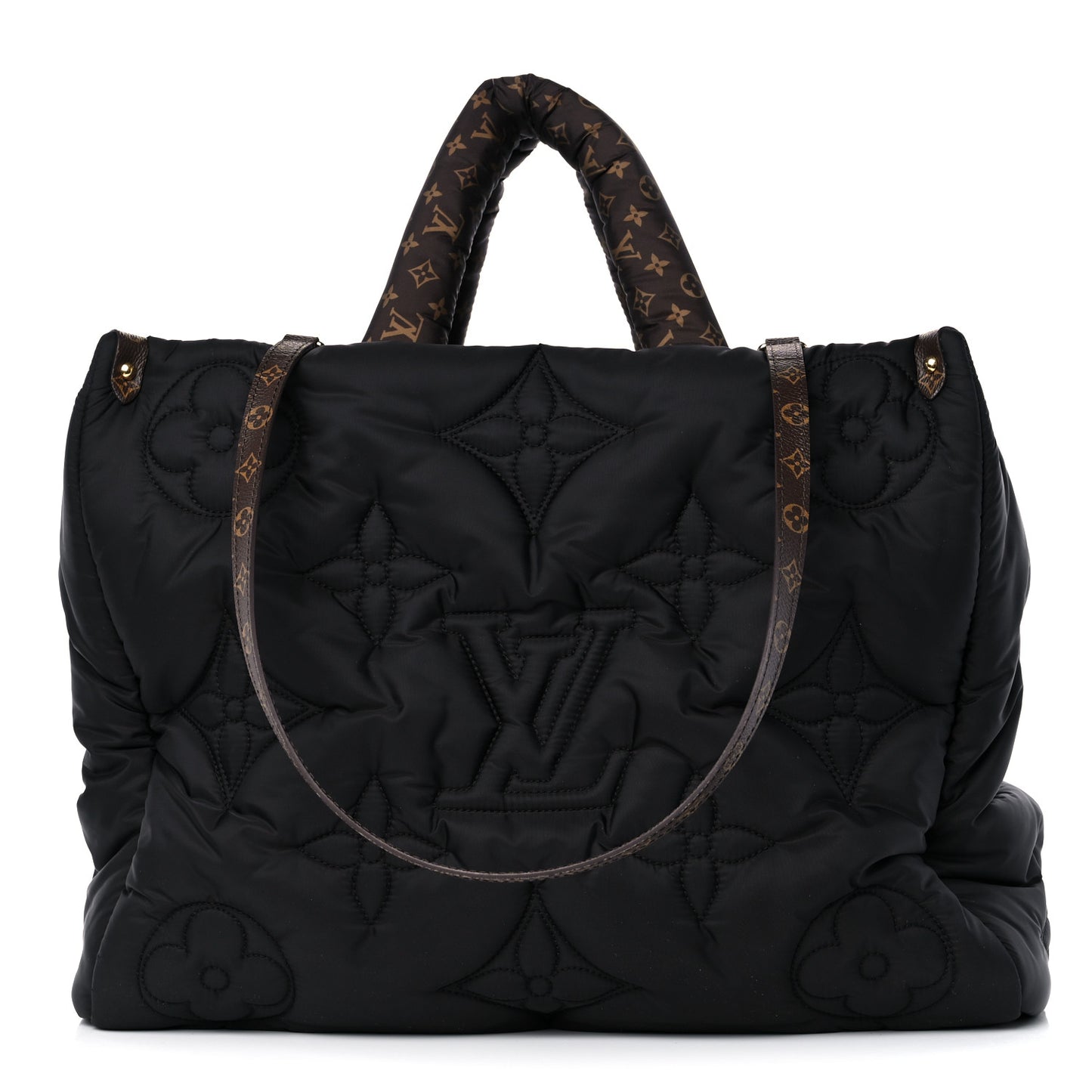 Econyl Monogram Pillow Giant Onthego GM Black
