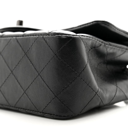 Chanel Lambskin Quilted Mini Rectangular Flap So Black 10 of 12