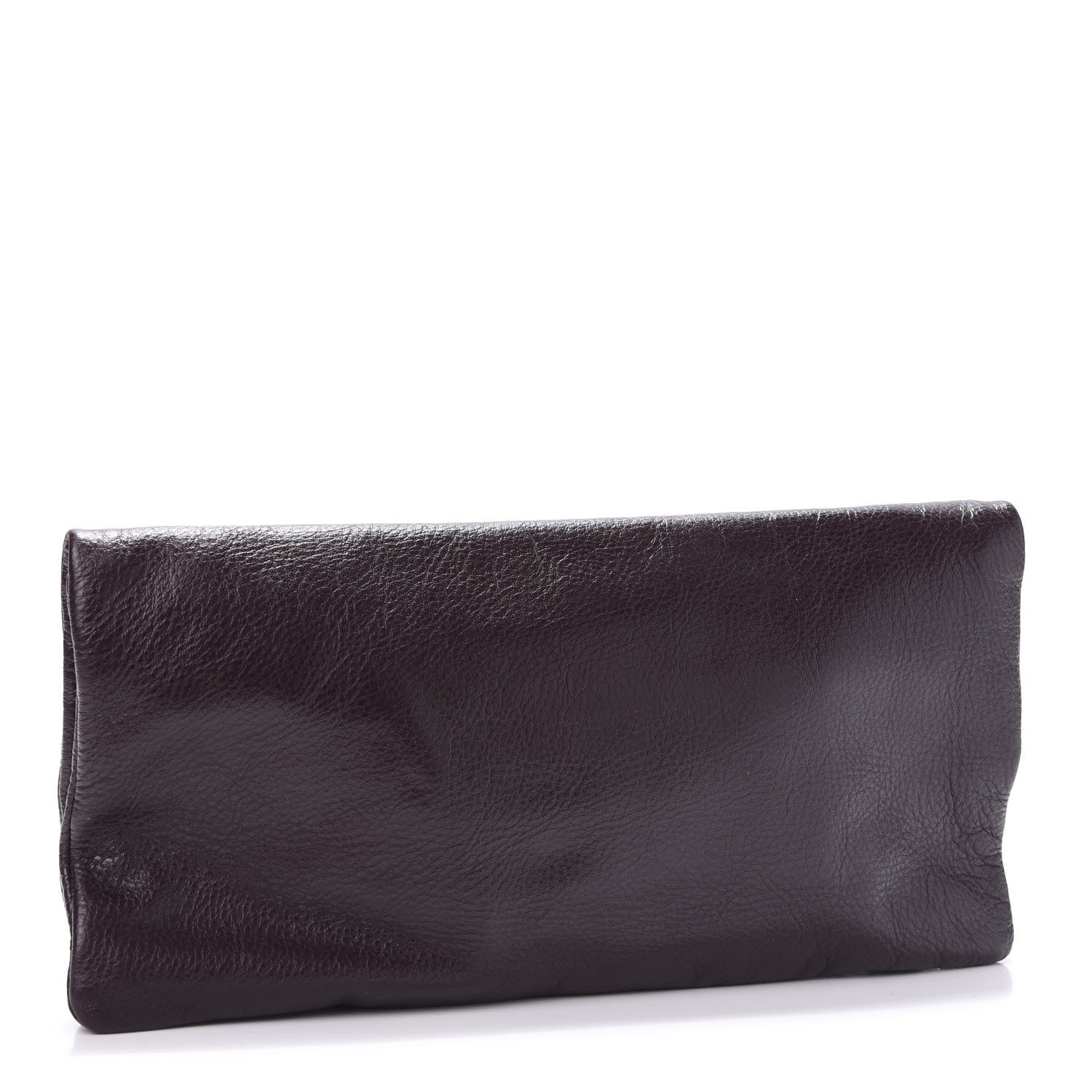 Mulberry Spongy Pebbled Calfskin Daria Clutch Oxblood 3 of 9