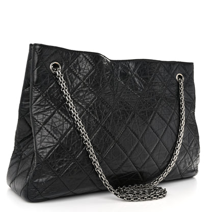 Chanel Aged Calfskin Reissue 2.55 Tote Black 3 of 10